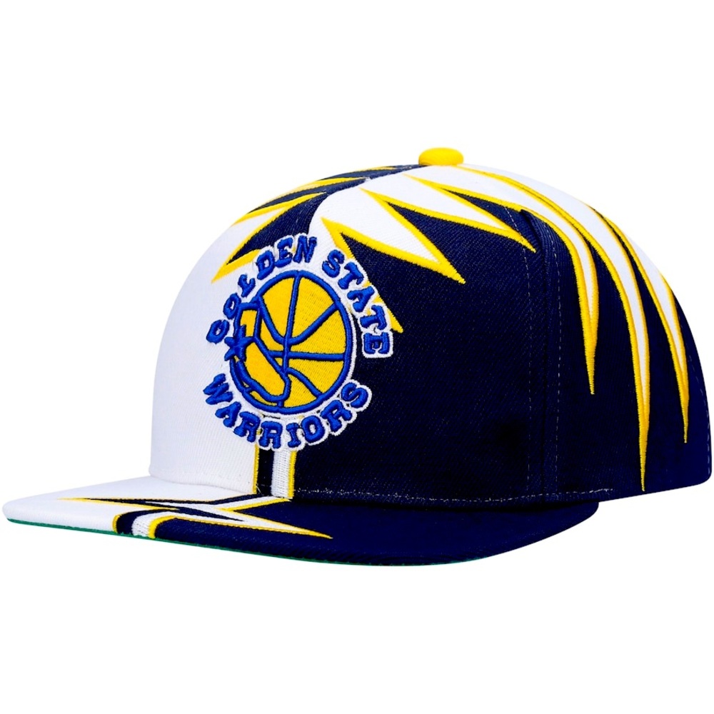 Golden State Warriors Mitchell & Ness Hardwood Classics Shockwave Snapback hat